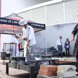  Estudiantes de Artes Culinarias del ITSE fortalecen sus competencias en cocina a la parrilla con fuego abierto