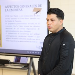 Del aula a la alta cocina: estudiante del ITSE culmina con éxito su formación e impulsa su carrera profesional