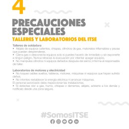 ESTUDIANTES ITSE, TU SEGURIDAD ES LO PRIMERO!